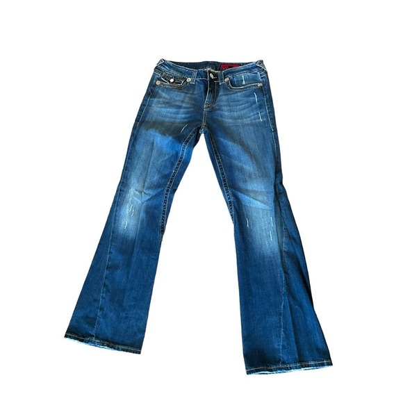 Vigoss Jeans Women's Size 11/12 Blue Denim Bootcut Leg Mid Rise Medium Wash - Picture 1 of 7